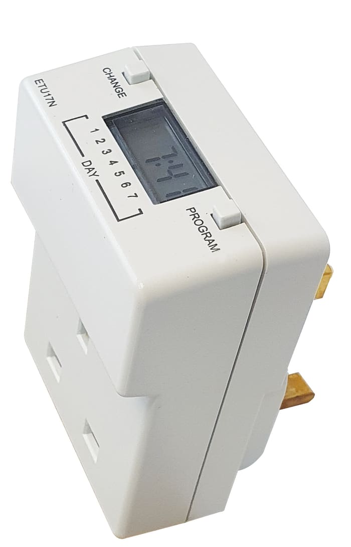 Temporizador Theben / Timeguard ETU17, 1 min, Semanal, enchufe , enchufe BS1363, 1000h