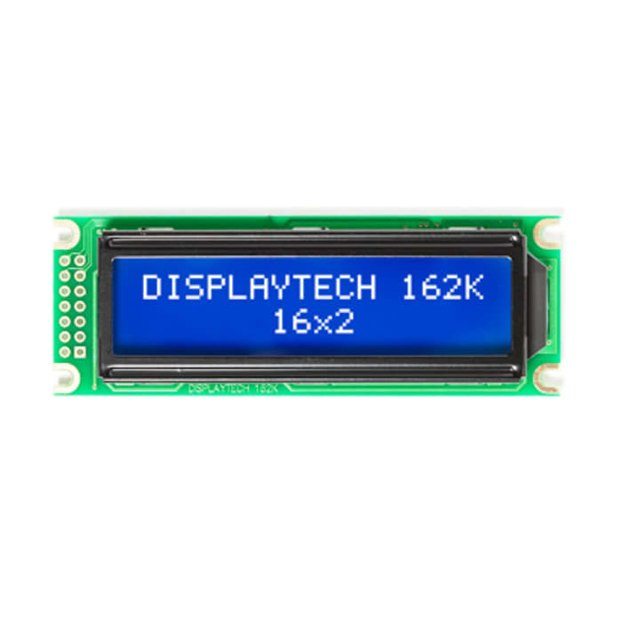 Displaytech 162K CC BC-3LP 162K Alphanumeric LCD Display, White on, 2 Rows by 16 Characters, Transmissive