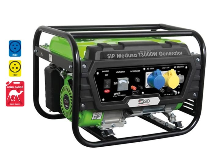 SIP 2.7kW Generator, 110/230V Output, 47kg