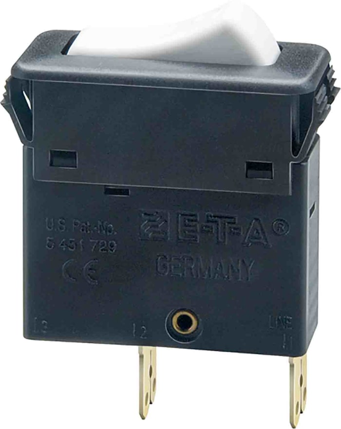 ETA Thermal Circuit Breaker - 3130 Single Pole 240V Voltage Rating Snap In, 5A Current Rating