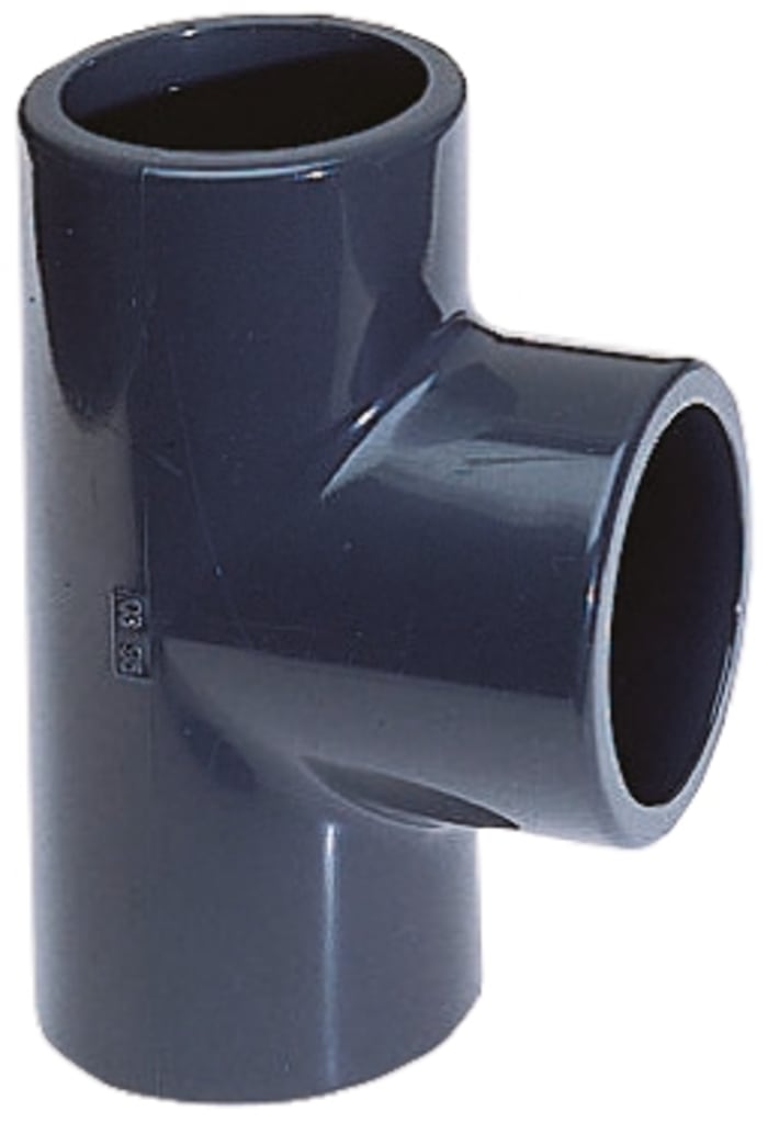 721201109 Georg Fischer, Georg Fischer 90° Equal Tee PVC Pipe Fitting,  1.25in, 212-2821