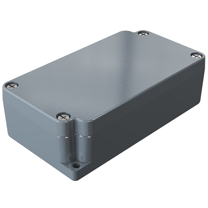 Boîtier Rose Aluminium Standard en Fonte d'aluminium, 115 x 64 x 34mm, Gris IP66