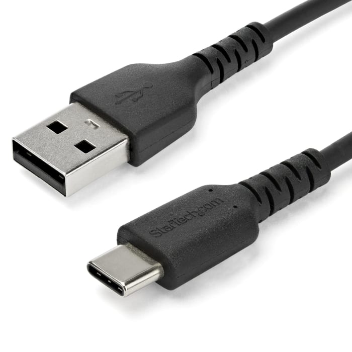 Cable USB 2.0 StarTech.com, con A. USB A Macho, con B. USB C Macho, long. 1m, color Negro
