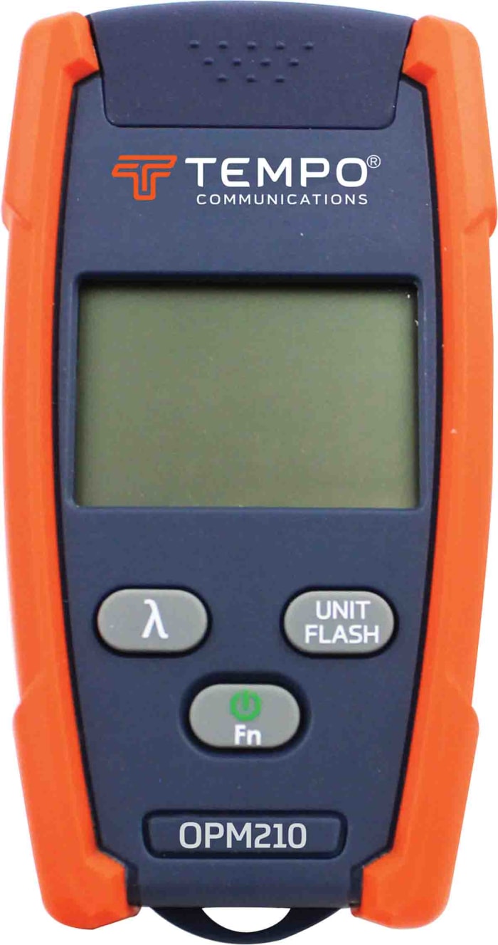Medidor de potencia de fibra óptica Tempo OPM210, Monomodo y multimodo, 1310 nm, 1490 nm, 1550 nm, 1625 nm