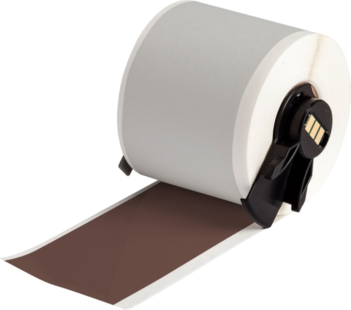 Brady B-595 Vinyl White Label Roll, 50.8mm Width