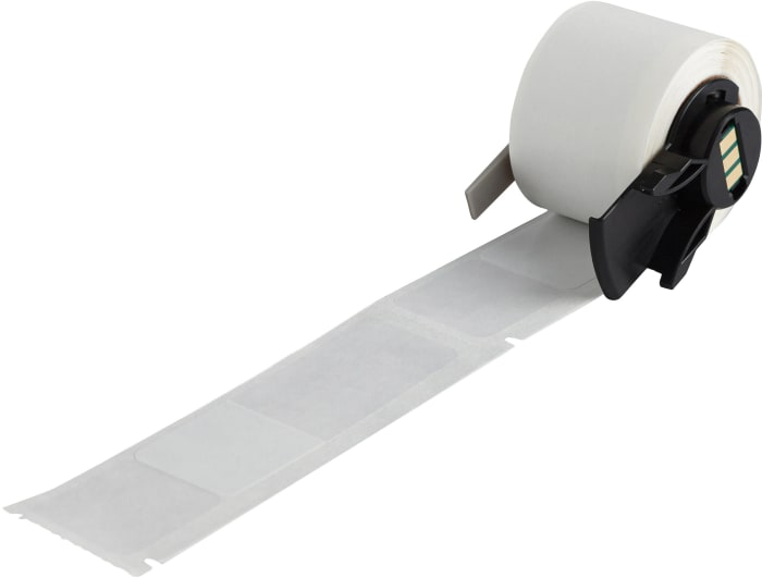 Brady B-427 Self-laminating Vinyl Transparent/White Label Roll, 25.40mm Width, 98mm Height, 50 Qty