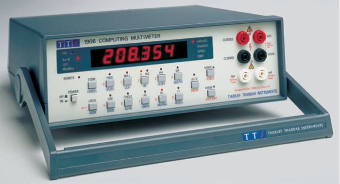 Aim-TTi 1906 Bench LED Digital Multimeter, True RMS, 10A ac Max, 10A dc Max, 750V ac Max