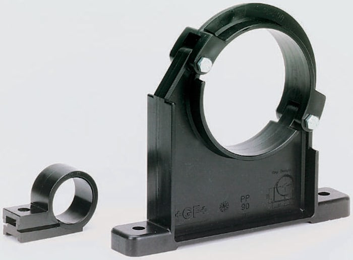 George Fischer LDPE Black Pipe Clip, 23mm x 89mm x 32mm, 11mm