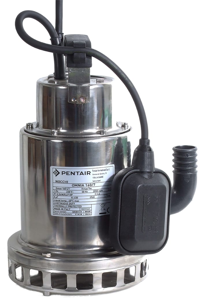 W Robinson And Sons 230 V Direct Coupling Submersible Submersible Water Pump, 160L/min