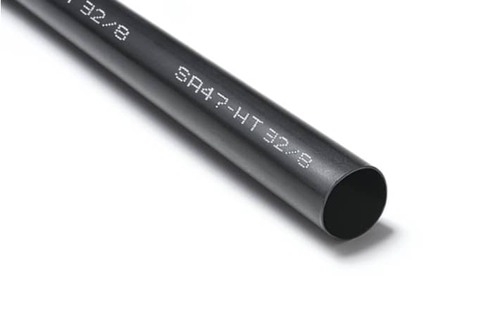 HellermannTyton Adhesive Lined Heat Shrink Tubing, Black 9mm Sleeve Dia. x 1.2m Length, SA47-HT Series