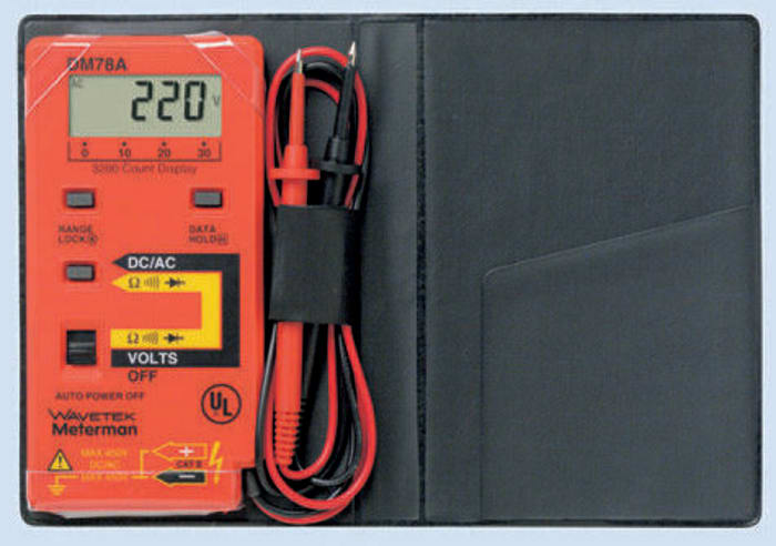 Wavetek DM78A Handheld LCD Digital Multimeter, 500V ac Max