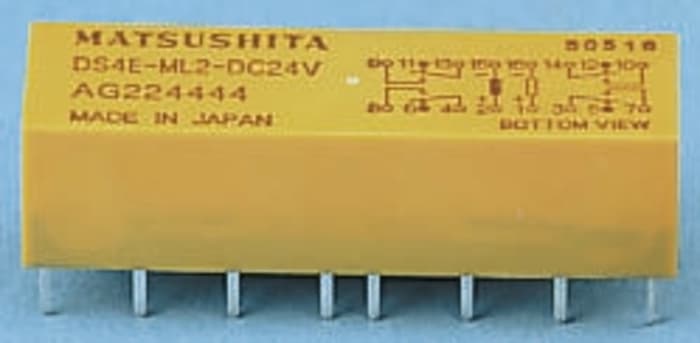 SPDT PCB Mount Latching Relay 2 A, 5V dc For Use In General Purpose Applications