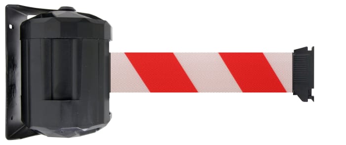 RS PRO Red & White Steel Strap Reel, 4m, Red, White Tape