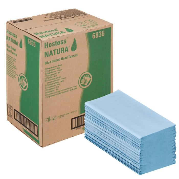 Toalla de Papel Kimberly Clark NATURA / Plegado Azul de 1 capa, 318 x 12 Hojas de 216mm