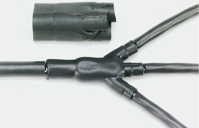 TE Connectivity Branching Black, Fluid Resistant Elastomer, 26.9mm