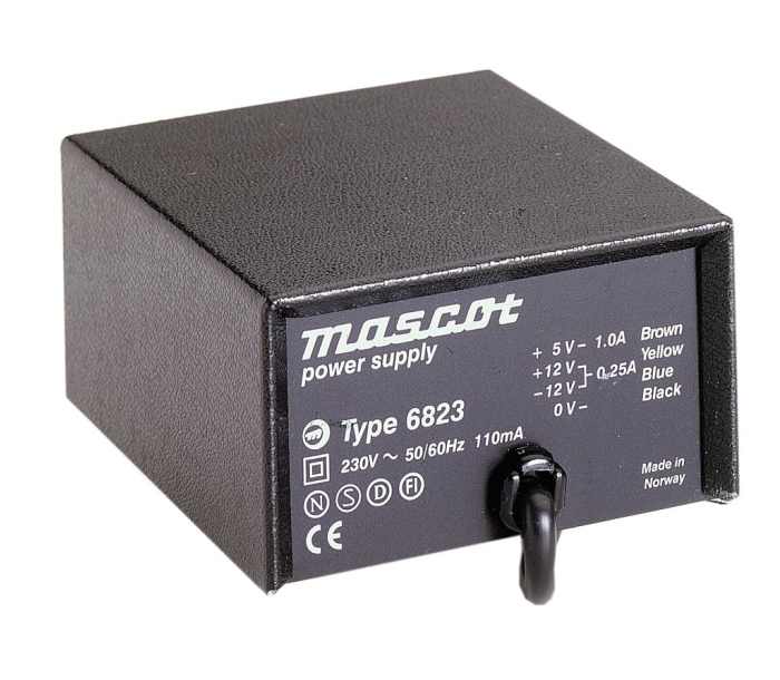 Mascot 12W Power Brick AC/DC Adapter +5V dc Output, 1 → 6A Output