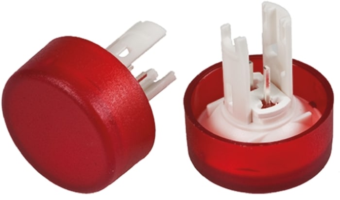EAO Red Round Push Button Lens for Use with 18 series