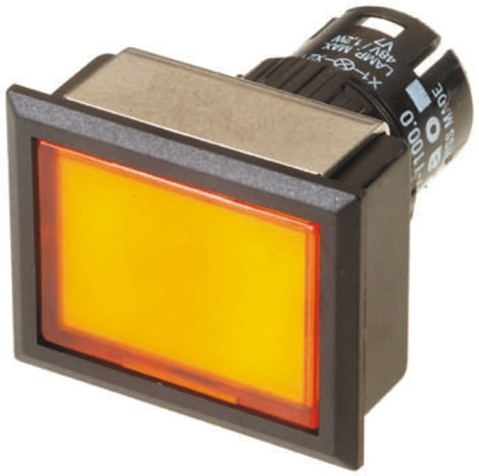 Tête de bouton poussoir EAO Jaune, Momentané