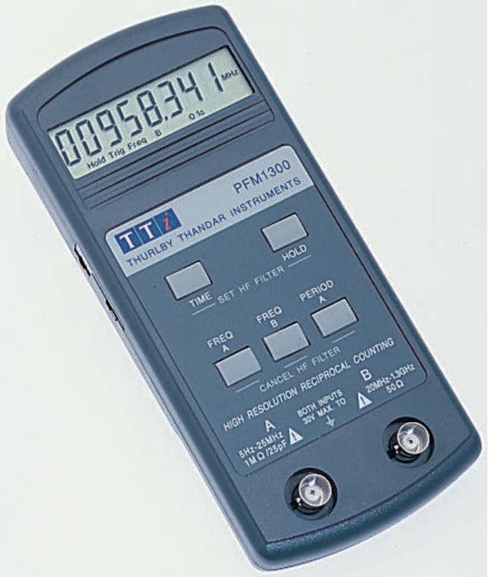 PFM1300 Frequency Counter, 20 MHz, 5 Hz Min, 1.3 GHz, 25 MHz Max