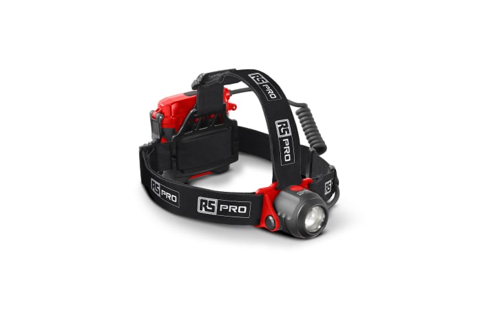 Lampe frontale LED rechargeable RS PRO, 815 lm, Li-polymère