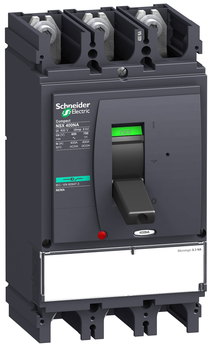 Schneider Electric 3P Pole Switch Disconnector - 400A Maximum Current, IP40
