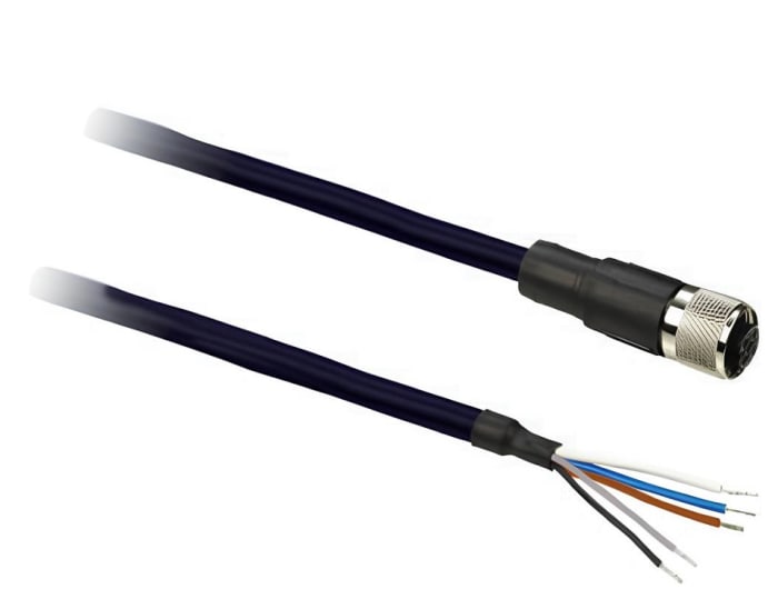 Telemecanique Sensors Female 5 way Straight to Female 5 way Straight Sensor Actuator Cable, 2 m