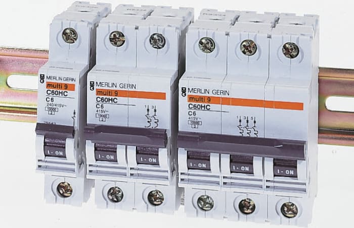 Merlin Gerin C60HD MCB Mini Circuit Breaker3P, 32A Curve D, 415V AC, 10 kA Breaking Capacity