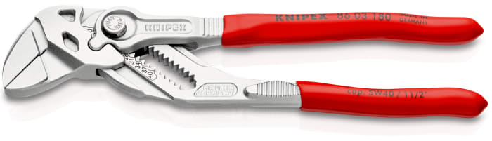 Nastaviteľné kliešte, celková dĺžka: 180.0 mm, Plast, Chróm-vanádiová oceľ, roztvorenie čeľustí: 35mm Knipex