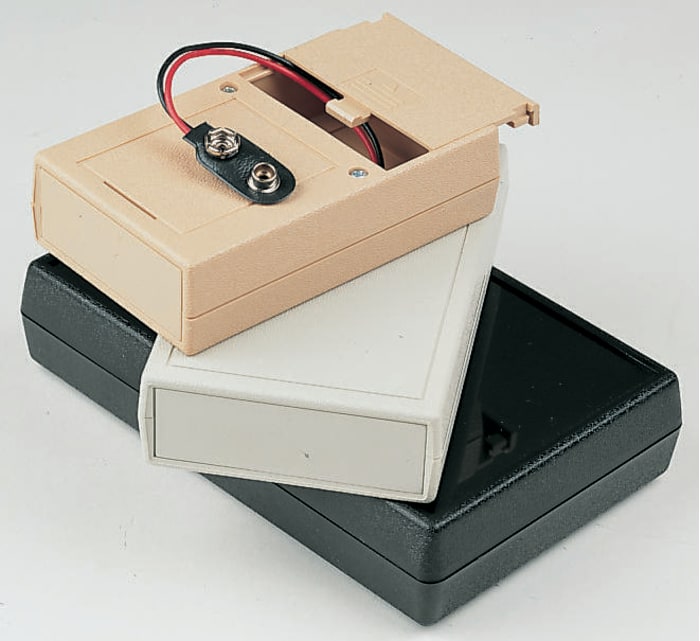 RS PRO White ABS Hand Held Enclosure, 68 x 38 x 115mm