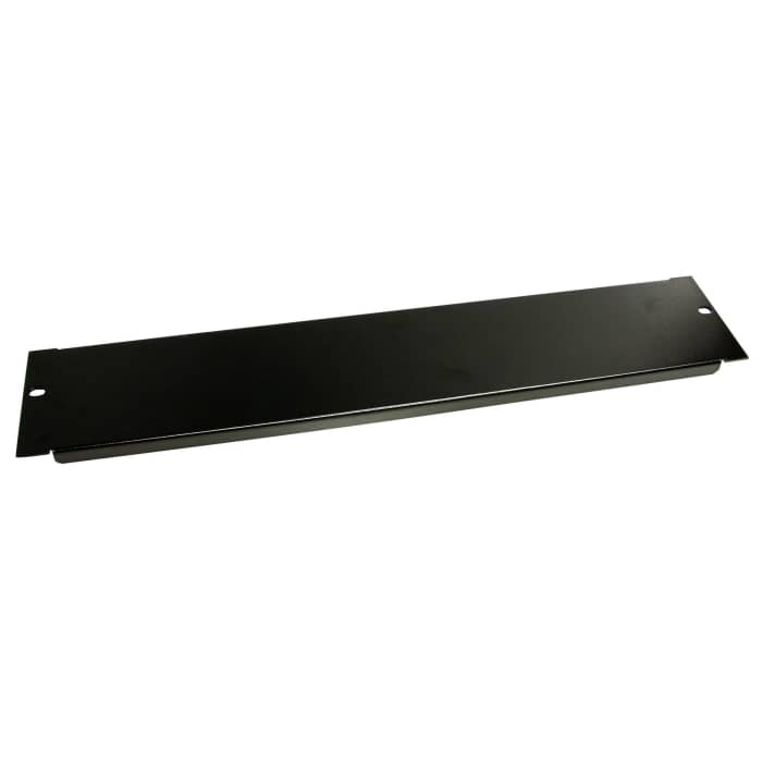 StarTech.com Black Steel Blanking Panel, 2 U, Shielded 483 mm 13 mm