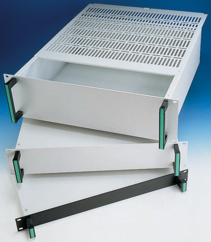 Unventilated case, 2Ux250mm Alum F/P