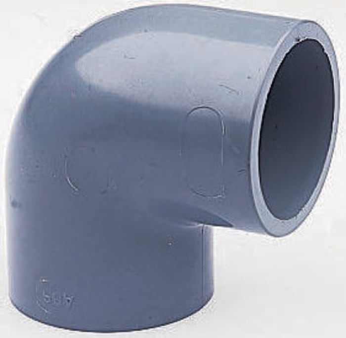Georg Fischer Plastic Pipe Fitting, 90° Elbow, 3/4in