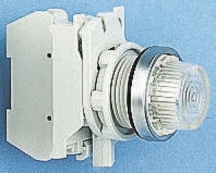 EAO White Control station indicator, 22.5mm Cutout, IP65