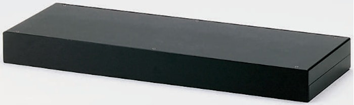 RS PRO Black Anodised Aluminium Instrument Case, 442 x 153 x 88mm