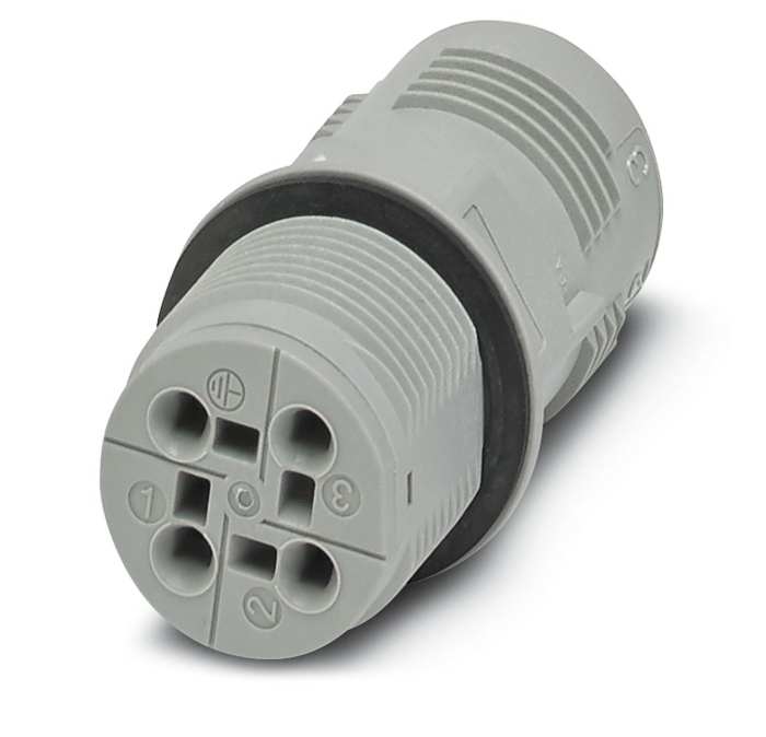 Phoenix Contact Circular Connector, 4 Contacts, Panel Mount, Socket, Female, IP66, IP68, IP69K, QPD Series