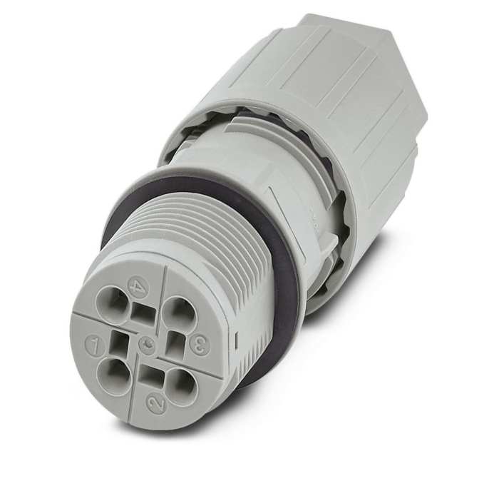 Phoenix Contact Circular Connector, 4 Contacts, Panel Mount, Socket, Female, IP66, IP68, IP69K, QPD Series