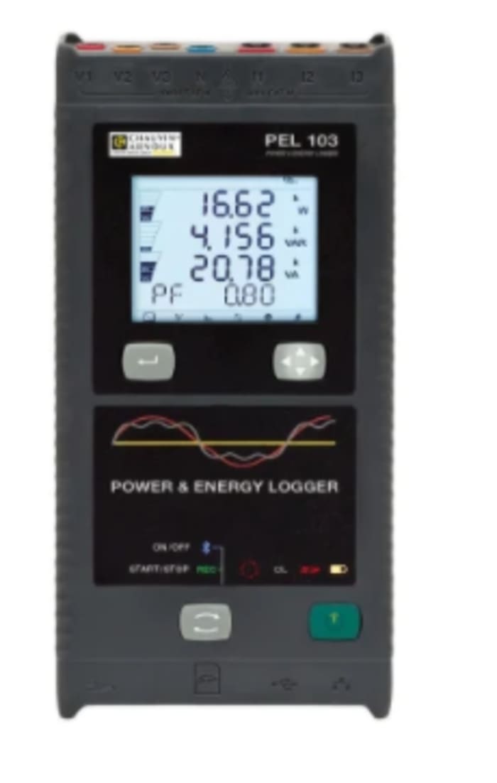 Chauvin Arnoux PEL103 Power & Energy Data Logger, USB, 6 Input Channel(s)
