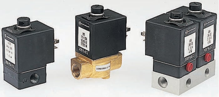 Norgren 3/2 Pneumatic Solenoid Valve - Solenoid/Spring G 1/8 V03 Series 24V dc