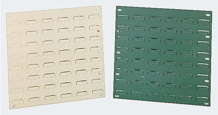 RS PRO Louvred Panel Storage Unit, 438mm x 457mm, Beige