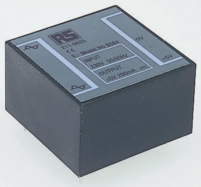 Encapsulated regulated PCB PSU,5V 1W