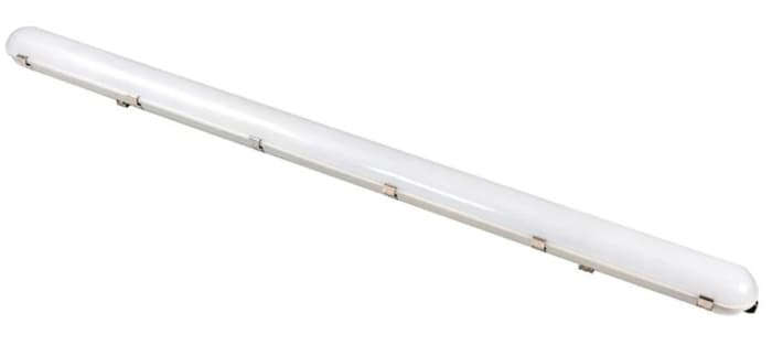RS PRO 30, 38, 45, 55W LED Batten Light, 100 → 240 V Batten, 1 Lamp, Anti-corrosive, 1500mm Long, IP65