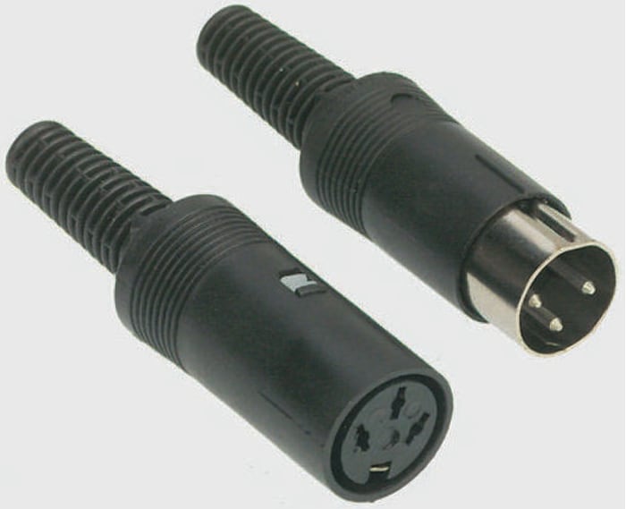 Lumberg, XS 8 Pole Din, DIN 45326, 4A, 34 V ac, Male, Cable Mount