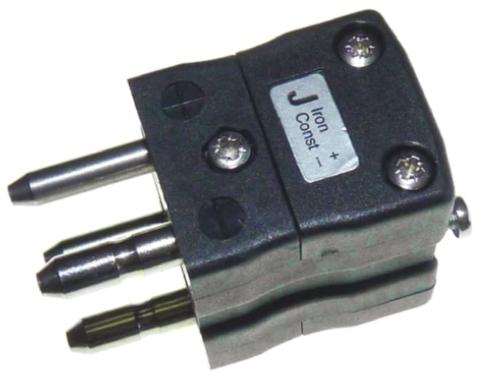 RS PRO Standard Duplex Thermocouple Plug Connector for Use with Type J Thermocouple, 6mm Probe, IEC, RoHS Compliant