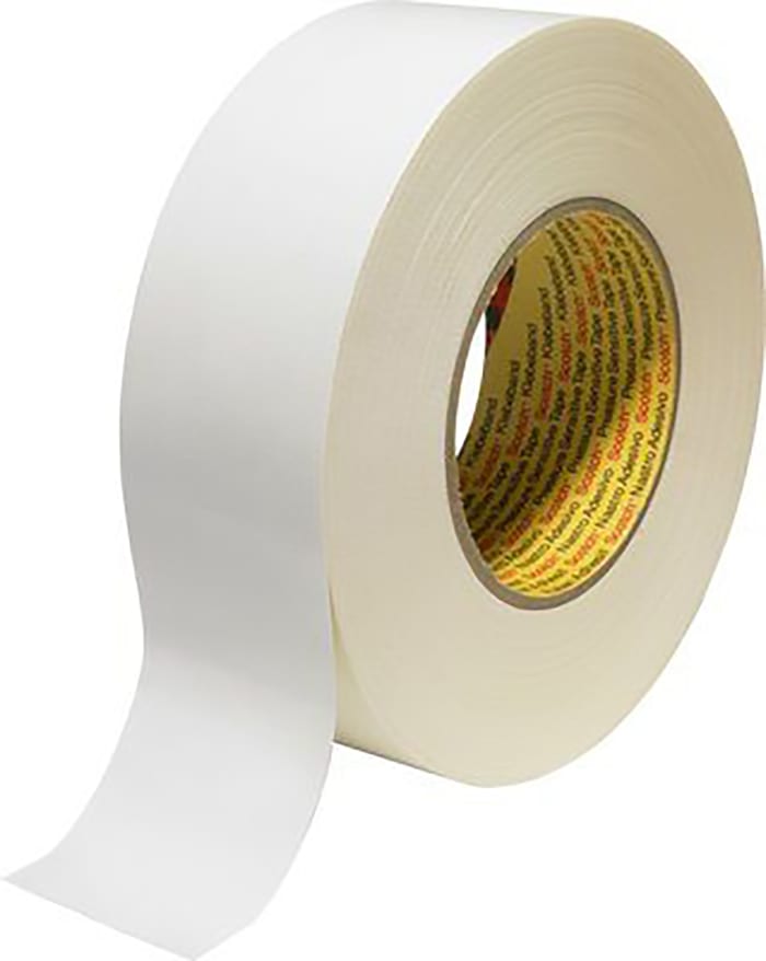 3M Scotch 389 Duct Tape, 50m x 50mm, White, PE Coated Finish, Y-389 Blanc