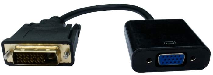 RS PRO Adapter, Male DVI-D to Female VGA