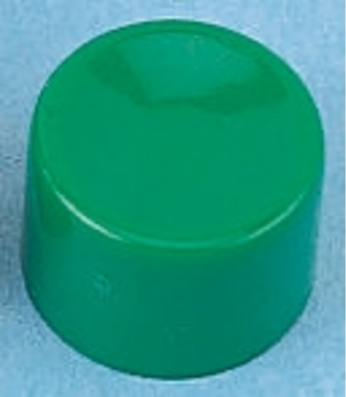 Tapa de botón pulsador, Color Verde, para uso con Apem serie SP (interruptor de botón pulsador)