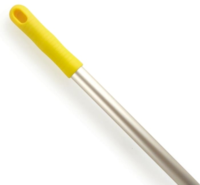 Manche à balais à franges en Aluminium Jaune 1.4m