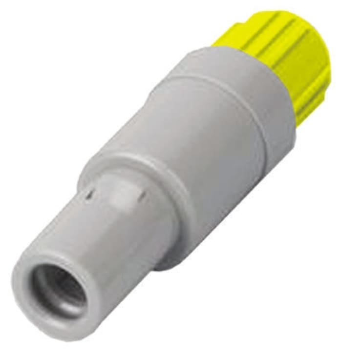 LEMO Circular Connector, 2 Contacts, Cable Mount, Plug, Male, IP50, Redel P Series