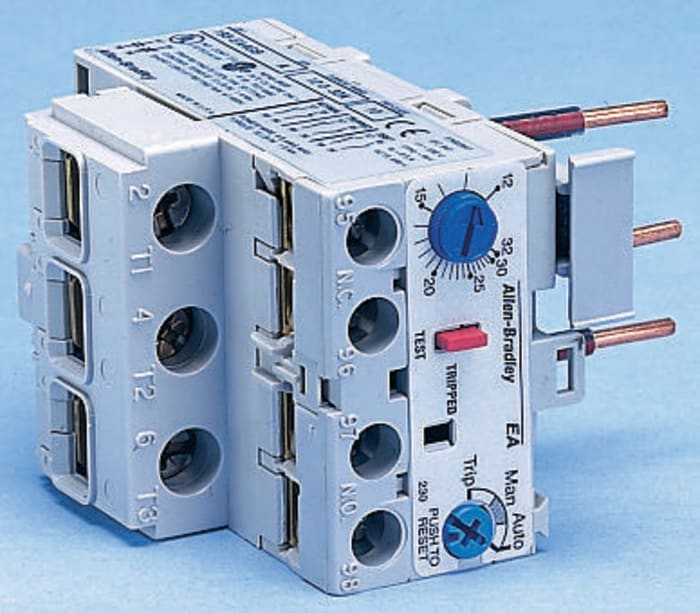 Manual reset elct relay,1-2.9A FLC range