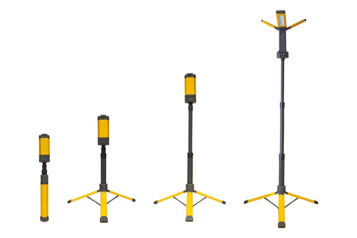 Nightsearcher Rechargeable LED Work Light, 2000 lumens, Type G - British Plug, 7.4 V, IPX4